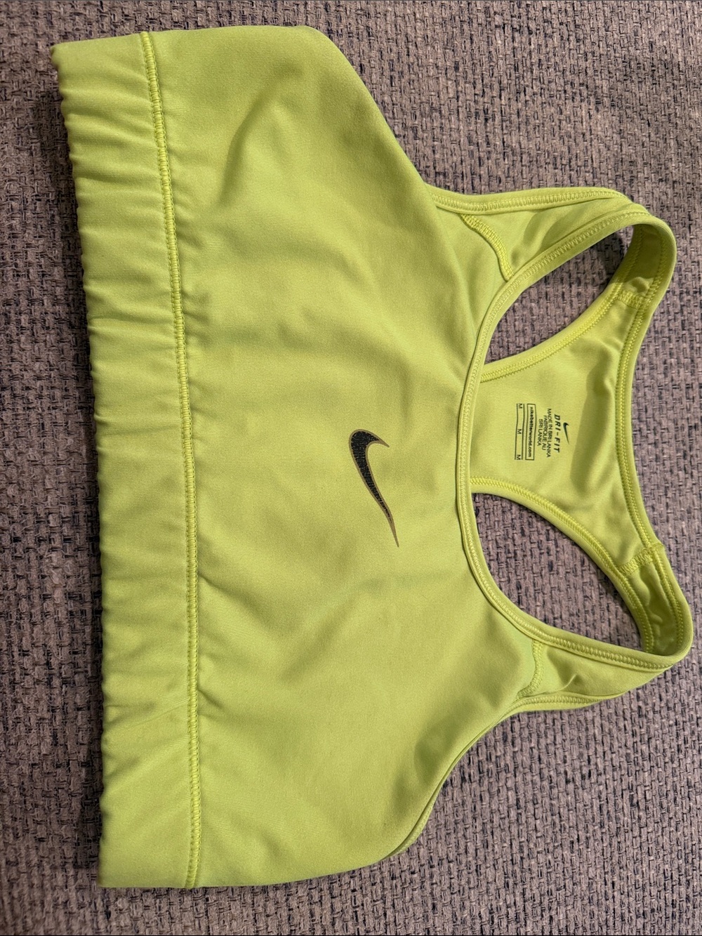Nike Bright Lime Green Racerback Sports Bra